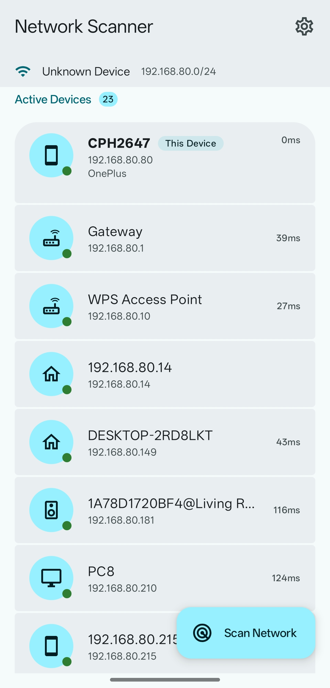 Device List