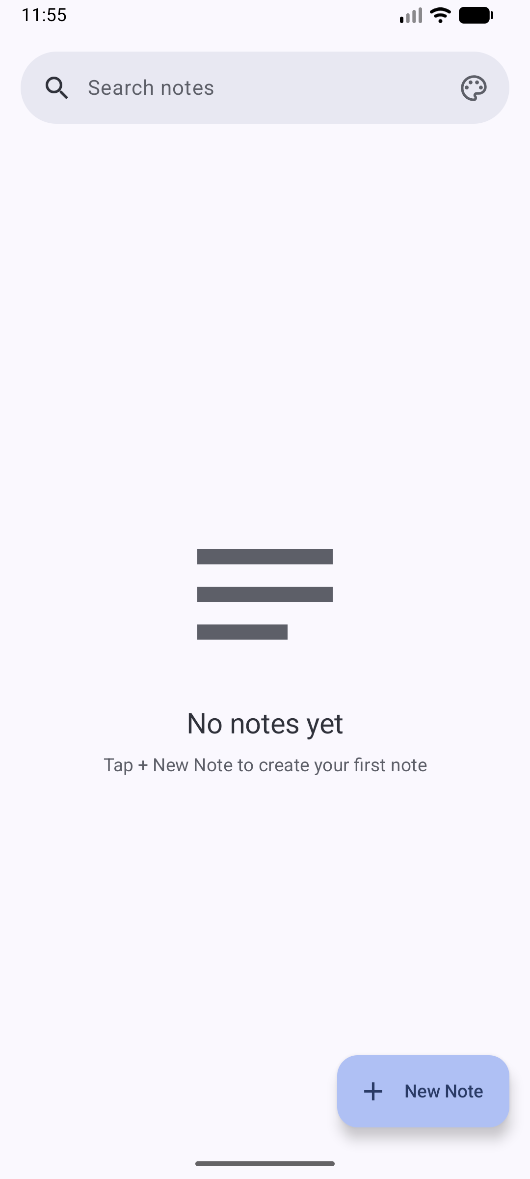 Notes list