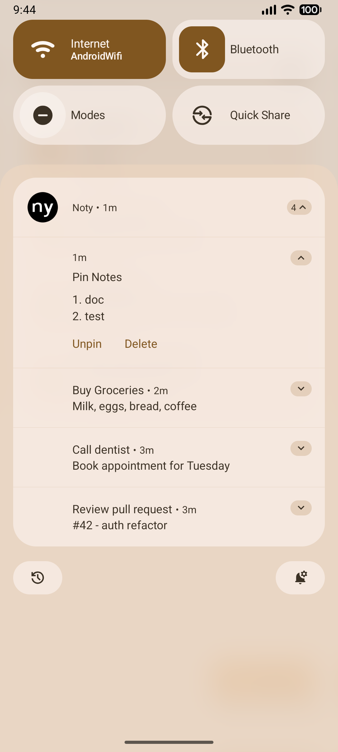 Notifications